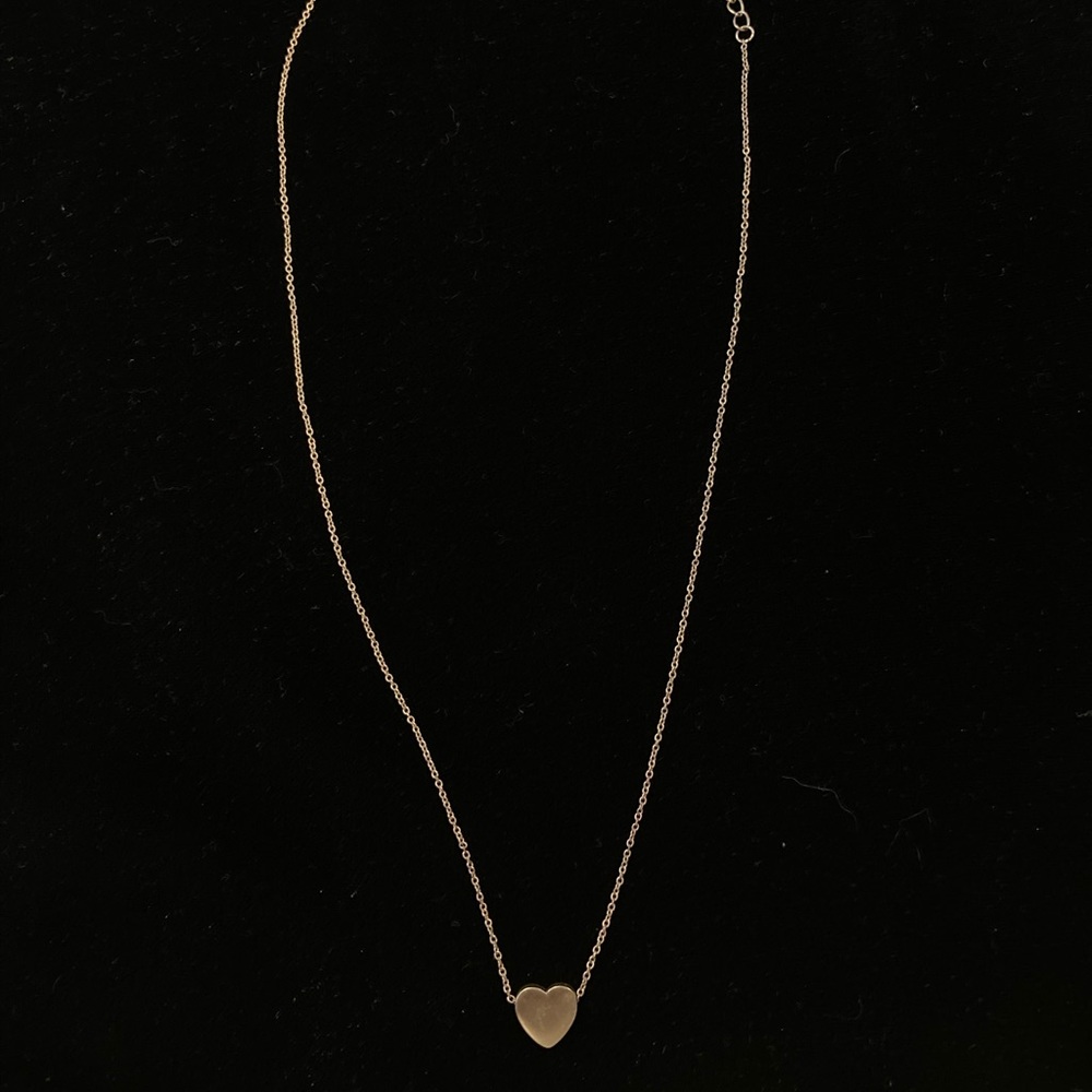 Gold plated heart necklace
